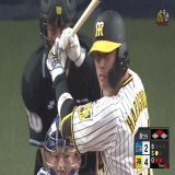 8回裏、レフト席に突き刺さる！代打原口選手の第1号ツーランホームラン！ #hanshin #虎テレ #阪神タイガース #ARE