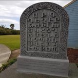 MONUMENT TO THE ARMENIAN ALPHABET IN AUCKLAND, NEW ZEALAND