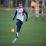 Emile Smith Rowe in training with the rest of the squad.   #ARSNEW