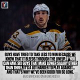 Brad Marchand on why the Bruins have been so good for so long.