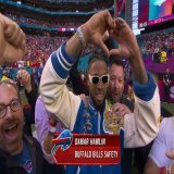 Damar Hamlin on the field at the #SuperBowl with some of the people who helped saved his life