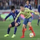 コロンビア戦と言えば&hellip;キリンチャレンジカップ2019コロンビア戦 エース同士のマッチアップもあったな。  南野拓実 ハメス・ロドリゲス