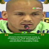 COMO FUNCIONA A PRESEN&Ccedil;A DOS FAMILIARES E COMO ISSO AJUDA?  Fabinho, volante da Sele&ccedil;&atilde;o, explicou em coletiva a import&acirc;ncia desses momentos com as pessoas que ama. Recarrega, n&eacute;?! N&atilde;o tem como! #TNTSportsNoQat
