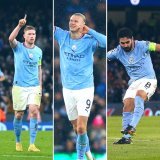 M&aacute;ximos goleadores hist&oacute;ricos de #ManCity en #UCL:   Sergio Ag&uuml;ero (64 PJ)  Raheem Sterling (67)  Gabriel Jes&uacute;s (38)  Riyad Mahrez (45)  Kevin #DeBruyne (58)  Erling #Haaland (6)  Phil Foden (42)  Ilkay #G&uuml;ndogan (62)