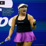 Taking down the two-time champ    Danielle Collins snaps her three-match losing streak against Naomi Osaka to make it to round 2 of the @usopen