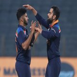 #INDvENG #INDvsENG_2021 | 3rd ODI  @imVkohli surprised at @imShard not getting Man of the Match and @BhuviOfficial missing Man of the Series   Read: