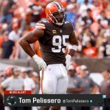 #Browns star DE Myles Garrett suffered a shoulder sprain and biceps strain in addition to lacerations in his one-car accident Monday, per sources.   All in all, good news on Garrett, whose status is TBD for Sunday against the #Falcons.