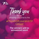 We would like to thank you for such an overwhelming response to the  #MonthOfLoveWithTP Contest!  The Winners will be announced soon.  Stay tuned!   #TPIndia #ContestAlert #ValentinesDay #LoveMonth #Contest #India