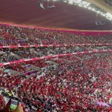 ARREPIEI! A torcida do Marrocos cantando o hino antes da semifinal da #FIFAWorldCup.