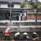 タイムスリップしたような町並みが残る岡山の美観地区  映画るろうに剣心の撮影地にもなった美しい場所。 和装で歩けば絶対映える