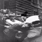 "Ukrainians nationalists abuse a jew during the Lviv" - I guess some things never change.