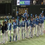 杉谷選手、侍ジャパンとファイターズのみんなで胴上げ！！ 本当に本当にお疲れ様でした！！ありがとう杉谷選手！！ #杉谷選手 #杉谷拳士 #fighters  #侍ジャパン