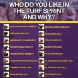 The 2022 Breeders' Cup Saturday card is coming up quickly! Who do you like in the Turf Sprint? Sound off and you could be on @FanDuelTV!