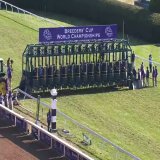 The 2022 Breeders' Cup Juvenile Fillies Turf (G1) is won by #10 MEDITATE (Ire) under Ryan Moore for Aidan O'Brien. Another winner by No Nay Never.  The Juvenile is up next! Watch on @FanDuelTV.