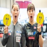 ＼Wみゆう出陣です／  20:40〜予定 #テレビ東京  女子ダブルスの  #木原美悠 #長﨑美柚 ペア 勢いが止まらない18歳&amp;20歳 チャーミングな2人に注目です  #金村美玖 さんによる 2人の紹介VTRはコチラ    #世界卓球2023 南アフリカ