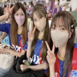 橘ゆりかさんとスパガの帆風ちゃんと 一緒に観戦してました  ゆりかさんとはお久しぶりに会えて ほのかちゃんとは初めていっぱい話せて、良い時間だった  #FC東京 #fctokyo