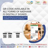 #VerifyAadhaarwithQRCode  All forms of Aadhaar have a digitally signed and secured QR Code.  Aadhaar can easily be verified by scanning the QR Code, using the mAadhaar App or Aadhaar QR Scanner.  @GoI_MeitY @mygovindia @_DigitalIndia @PIB_India