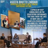 Bibi @AseefaBZ and Provincial Health Minister Sindh Dr. @AzraPechuho visited the Turkiye Consulate in Karachi to offer condolences over the deaths in devastating earthquakes.  Bibi Aseefa Bhutto Zardari and Dr Azra Pechuho also wrote condolence remar