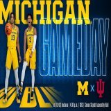 REGULAR SEASON FINALE  |   G31 | at [15/13] Indiana  | Sunday, March 5th  | 4:30 pm  | Simon Skjodt Assembly Hall  | CBS    |   |    #ForCompetitorsOnly #GoBlue