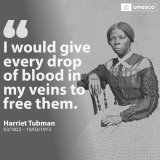 Happy #BlackHistoryMonth!  Join us in celebrating the incredible contributions of generations of Black Americans like Harriet Tubman.  Born into slavery, she dedicated her life to helping enslaved people escape to freedom.  Be like Harriet and #Stand