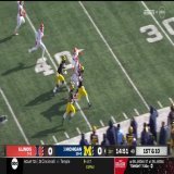 JJ McCarthy with the lead block!