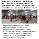 Il rave party in un capannone abbandonato va sgomberato immediatamente. Nessun problema per il corteo fascista di Predappio.  #lievidifferenze