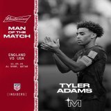 Once more, @tyler_adams14 earned YOUR vote to win @budweiserusa Man of the Match honors