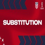 Halftime Change:   On: Aaronson Off: Pulisic  Aaronson replaces Pulisic (abdominal injury) at the break.