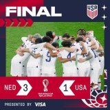 FINAL:   NED 3 - 1 USA   #USMNT x @Visa