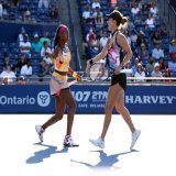 One of the best R1 doubles matches you will ever see.   Coco Gauff &amp;  Jessica Pegula                               Leylah Fernandez &amp;  Daria Saville