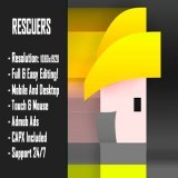 Rescuers - HTML5 Game + Mobile Version! (Construct 2 / Construct 3 / CAPX)   #arcade #arcadegame #bestgames #buygame #buyhtml5game #candy #codecanyon #colorswitch #cosmogame #drop