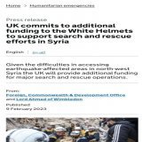 Wait for the 4th Nobel Peace Prize nomination for #AlQaeda's little helpers funded indirectly by MI6 and CIA in @Idlib- "the biggest Al Qaeda haven since 9/11" - Brett McGurk.  #Syria_earthquake