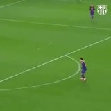 Leo Messi's reaction to Pique's equaliser.  Pure joy    @FCBarcelona | #FCBSEV #BarcaSevilla #CopaDelRey