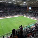 Nelson Mandela stadium , Algiers .   The the venue for Saturday&rsquo;s #TotalEnergiesCAFCL 1/4 first leg between @Crbelouizdadoff vs @Masandawana . Historic for the Brazilians to be playing here this weekend .    Tried to teach this Black Star @Nuhu