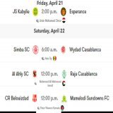 | The match officials for the first legs of 2022/23 @CAFCLCC Quarterfinal ties were appointed by @CAF (April 21-22).  #TotalEnergiesCAFCL