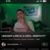 watching a nintendo ds yyoutube video from a guy with 335 subs and thid mf just started smoking a joint