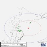 緊急地震速報(予報)＜最終報＞より  「青森県東方沖」にて地震が発生。  最大予想震度：1  マグニチュード：3.5  深さ：10km  続く）  #強震モニタ #緊急地震速報 #青森県東方沖