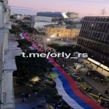 Завтра в Питере будет развёрнут тот самый 600-метровый Сербско-Русский флаг, который в сентябре Сербы пронесли по центральным улицам Белграда в знак поддержки России. Начало действа: 18:30 Место действа: станция метро &laquo;Крестовский остров&raquo;