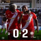 Strong first half. 0-2 ahead. #DimaWydad