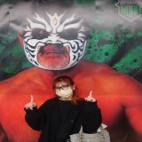 渋谷へ！ 自分が撮影したものが大きくなるのは嬉しい。 井の頭線ホームなので、入場券いるよ！しかしプロレス感を超えて映画みたいな感じのビジュアル！かっこよ！ #noah_ghc  #photothelive