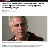 Whenever bankers like Jamie Dimon say "#Bitcoin is only used by criminals" remember that Epstein was JPMorgan's client and they knew exactly what he was doing.  The real criminals use the U.S. dollar.