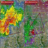 Tornado Warning for North Dallas County, TX until 5:30pm CDT.  Take cover now! A tornado is likely developing.  #txwx #dfwwx #dallas #tornadowarning