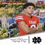 Jaden Greathouse started 60 games for Westlake Football, served as a team captain twice and helped the Chaps win three consecutive state championships. We congratulate Jaden on continuing his academic and football career at Notre Dame. #GoIrish #GoCh