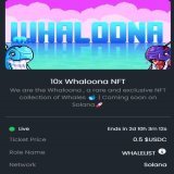 10x Free Whaloona NFTs raffle is live on atlas3.