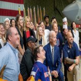 In honor of Thanksgiving, President Biden and the First Lady joined service members and their families for dinner at the Marine Corps Air Station in Cherry Point, North Carolina.