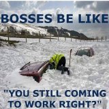 News telling everyone to stay off the road due to hazardous conditions from this Winter Storm. Yet, some off us have to make it to work because #ONStorm