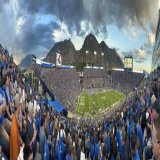 @SplitZoneDuo out @NokianTyresNA college football road trip of the year was to Provo for Utah St @ BYU. Bunch of lost fans enjoying beautiful scenery and maple doughnuts.