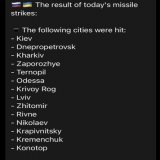 The escalation has been quick and dramatic.    Decision making centers and critical infrastructure have been targeted in Kiev, Lvov, and elsewhere by Russia precision strikes. High level  officials are dead, blackouts are everywhere, and shelves are 