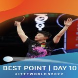 What a showcase of athleticism from Ma Long and Dang Qiu in the best point of Day 10, presented by Shuijingfang    Relive all the thrills of #ITTFWorlds2022 at our YouTube channel!
