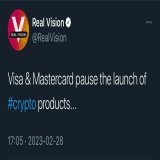 I bet this is all thanks to Gensler saying all cryptos are securities, except Bitcoin... Visa &amp; Mastercard have headquarters in the US.  @GaryGensler holding back innovation.